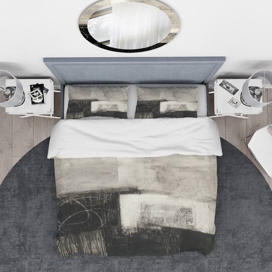 Designart 'A Geometric Day II' Geometric Bedding Set